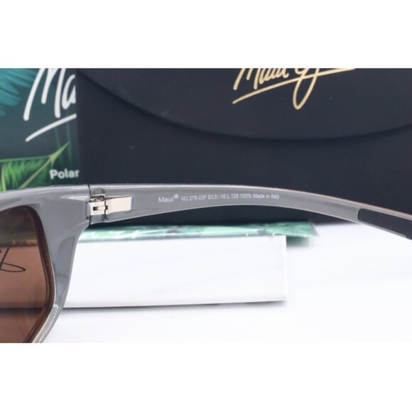 Maui Jim Spartan Reef MJ 278-03F Tortoise Wrap Sunglasses Brown polarized Lenses - Picture 9 of 9